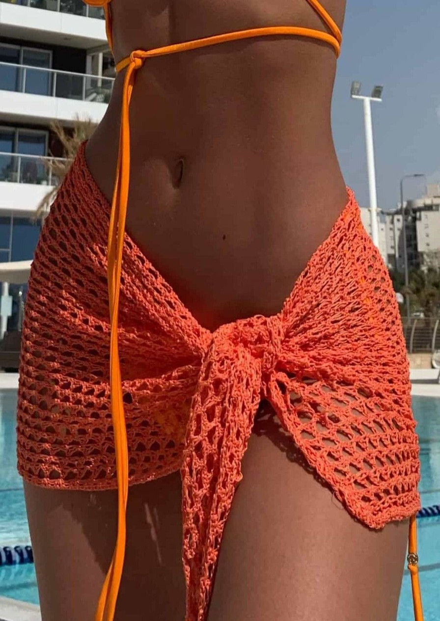 Bananhot Sarongs | Mini Net Sarong - Orange