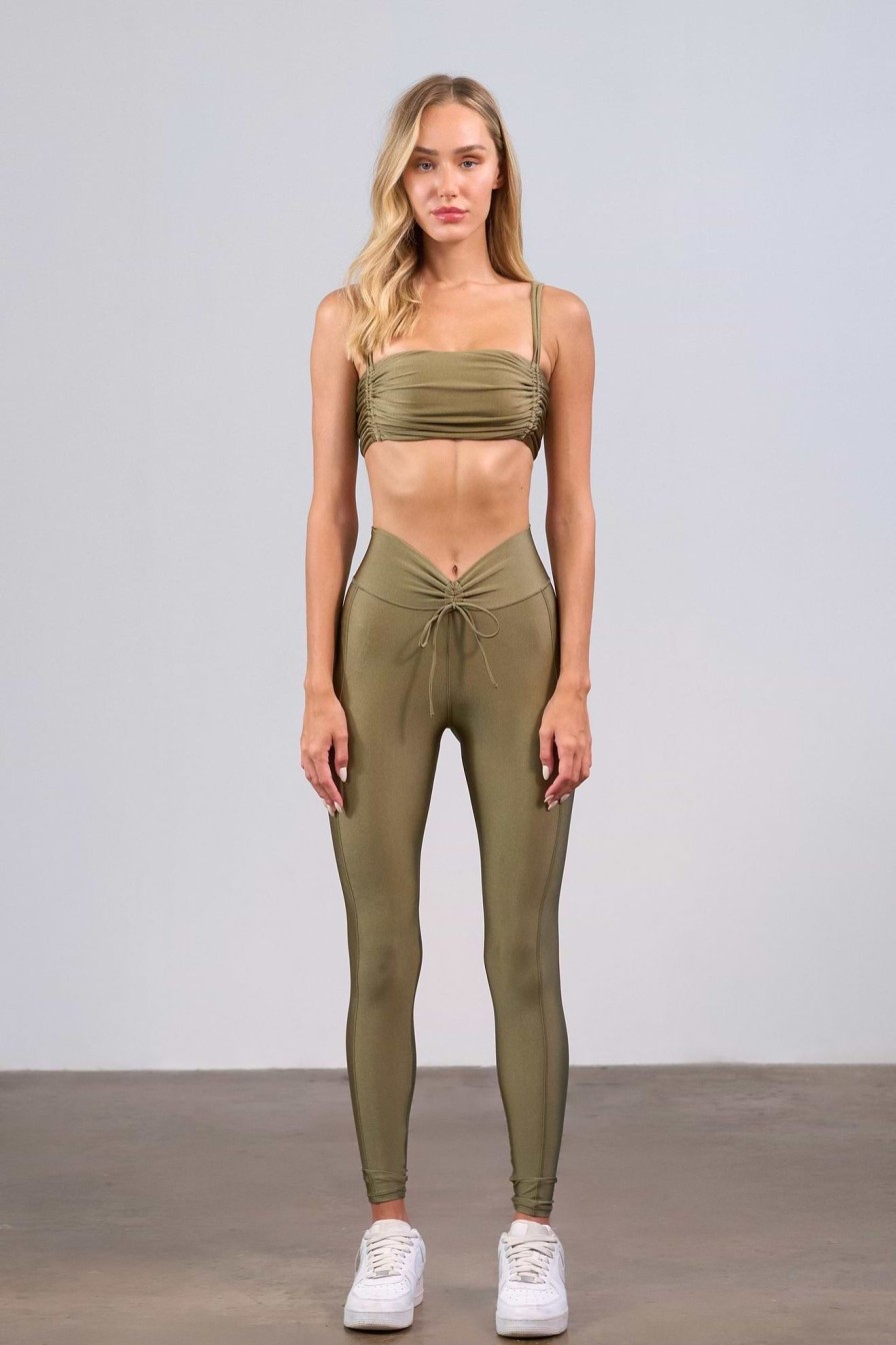 Bananhot Leggings | Nika Olive Green - Legging