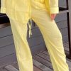 Bananhot Cover&Ups | Sandy Linen Baby Yellow - Pants