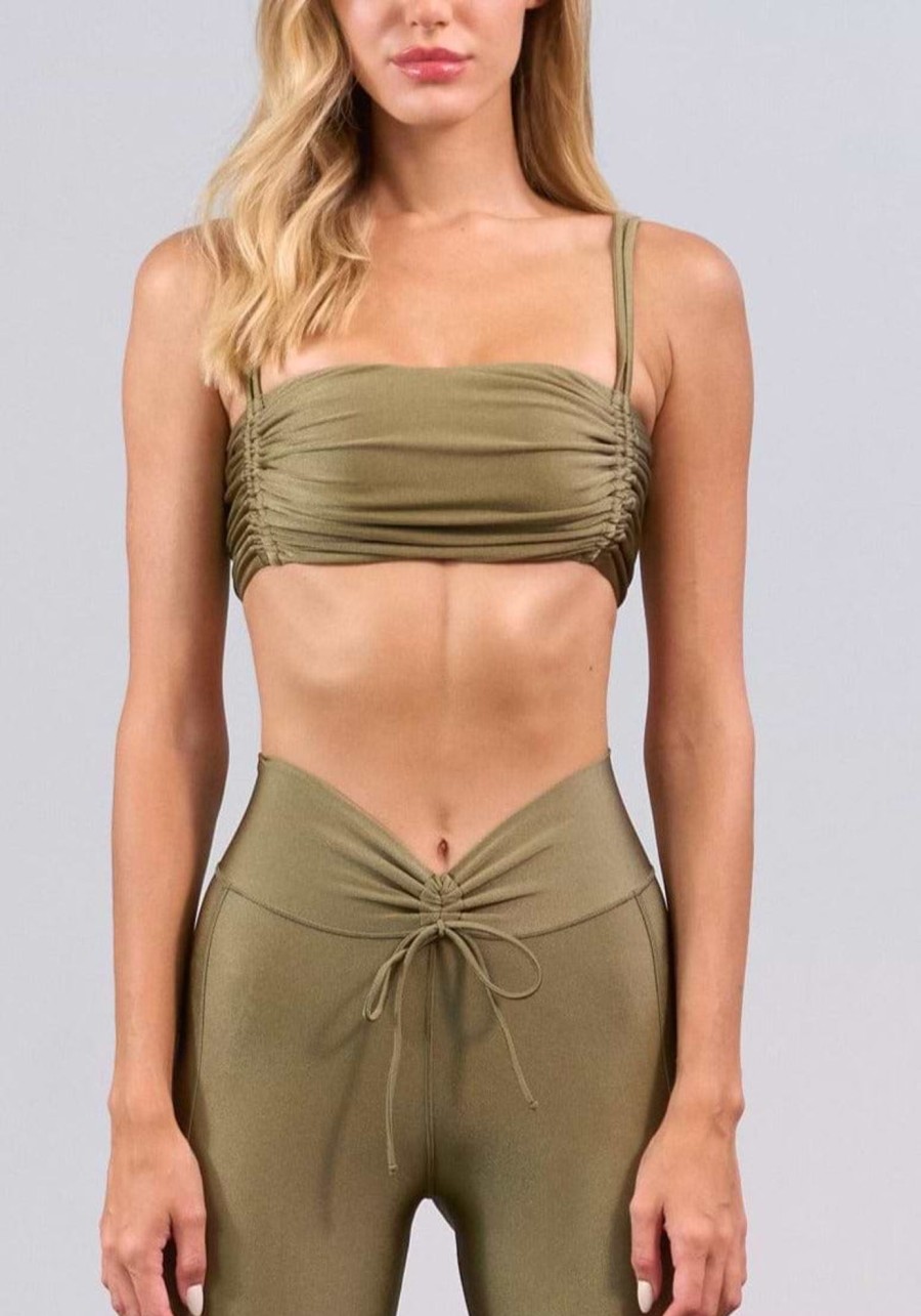 Bananhot Tops | Anya Olive Green - Top